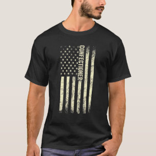 US-Flagge Backstolz American Confectioner T-Shirt