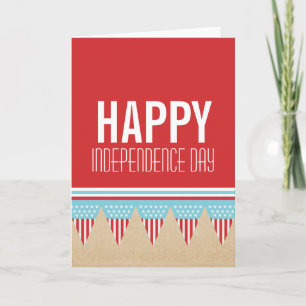 US Flagge Banner 4. Juli Card Karte