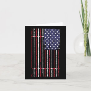 US-Flagge Barbell für Frauen Männer Karte