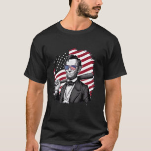 US-Flagge Baseballspieler Schläger Fan Fänger Werf T-Shirt