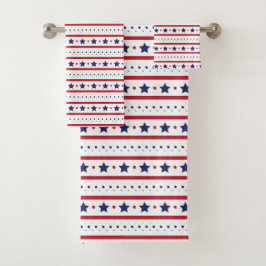 US Flagge Bath Handtuch Set