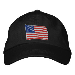 US-Flagge bestickt Hut