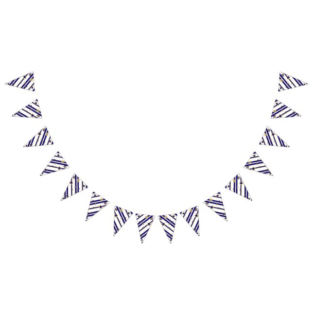 US Flagge - Blaugoldweißes Muster 1 (Alle)