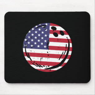 US-Flagge Bowling Ll Patriotic Bowler Men Women Ki Mousepad