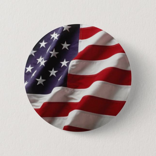 US-Flagge - Button- Button (Vorderseite)