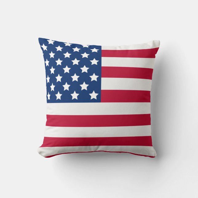 US Flagge Classic Patriotic USA Flag Kissen (Vorderseite)
