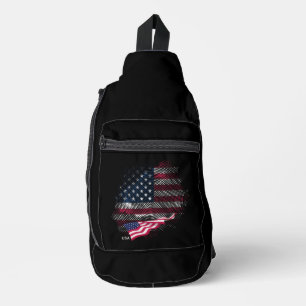 US-Flagge Crossbody Bag