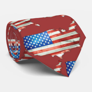 US Flagge der amerikanischen Flagge - Patriotik Krawatte