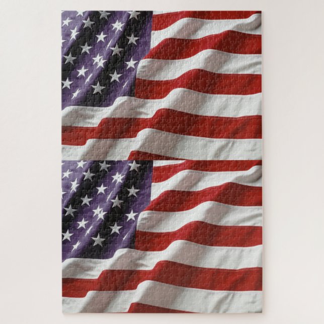 US Flagge der amerikanischen Flagge Puzzle (Vertikal)