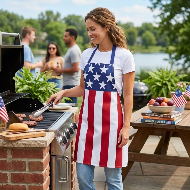 US Flagge der amerikanischen Flagge Schürze (American Flag Stars and Stripes Apron)