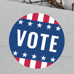 US Flagge der politischen Wahlen Runder Aufkleber