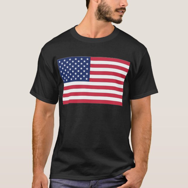 US Flagge der Staaten T-Shirt (Vorderseite)