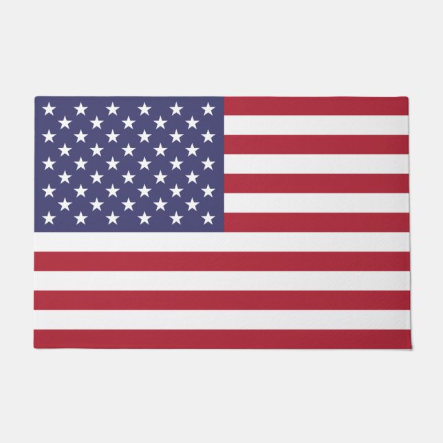 US FLAGGE der USA (Flagge der Vereinigten Staaten) Fußmatte (Vorderseite)