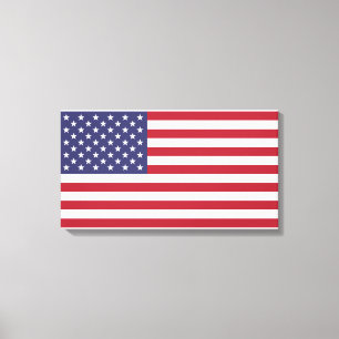US FLAGGE der USA (Flagge der Vereinigten Staaten) Leinwanddruck