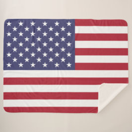 US FLAGGE der USA (Flagge der Vereinigten Staaten) Sherpadecke