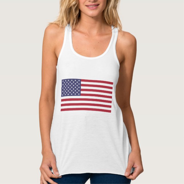 US FLAGGE der USA (Flagge der Vereinigten Staaten) Tank Top (Vorderseite)