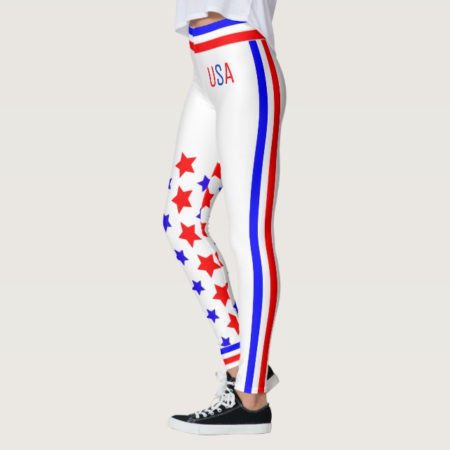 US FLAGGE der USA (Kruste) Leggings (Links)