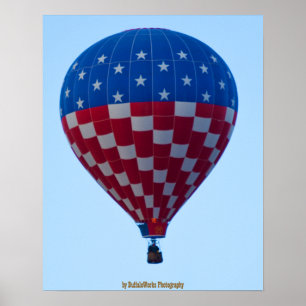 US Flagge des Ballon-6822 Poster