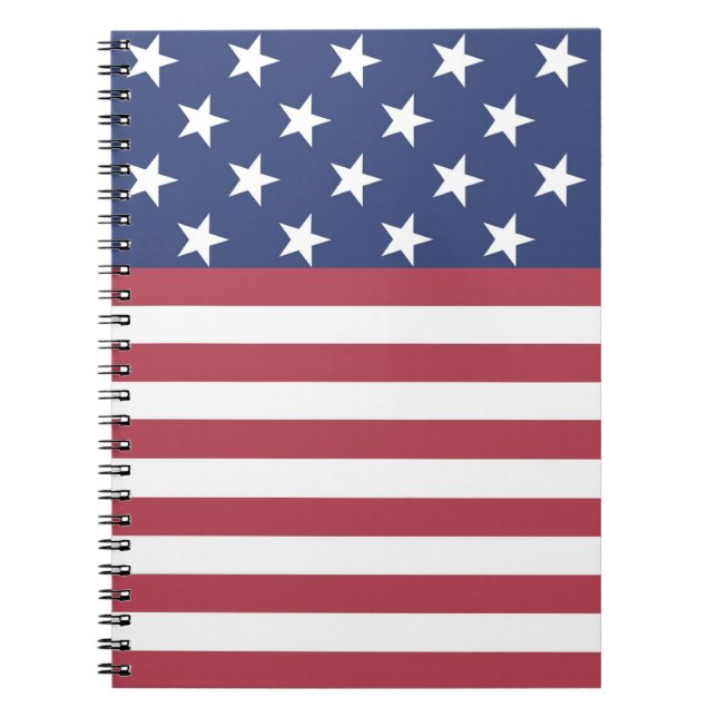 US Flagge-Design-Notebook Notizblock (Vorderseite)