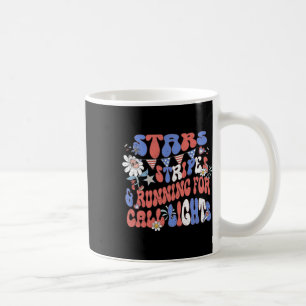 US Flagge, die für Anruflicht 4. J laufen Kaffeetasse