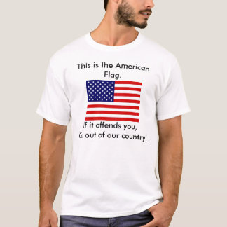 US-Flagge, diese ist die amerikanische Flagge., T-Shirt