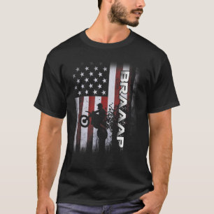 US-Flagge Dirt Bike Motorrad Moto Braap Moto T-Shirt