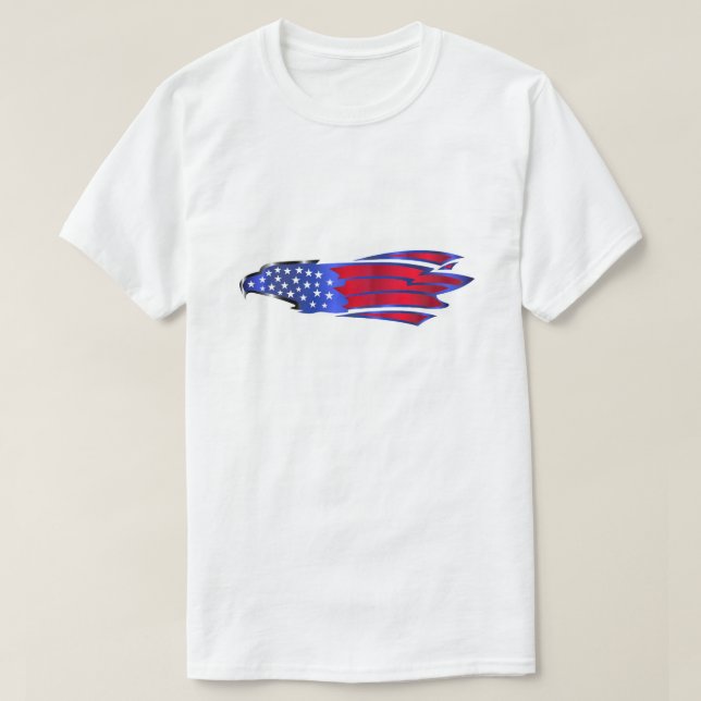US Flagge Eagle T-Shirt (Design vorne)