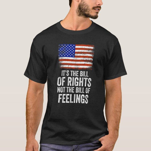 US-Flagge Es ist die Grundrechtecharta, nicht die  T-Shirt (Vorderseite)