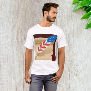US Flagge Feather T-Shirt