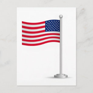 US-Flagge Feiertagspostkarte