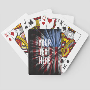 US-FLAGGE FEUERWERK SPIELKARTEN
