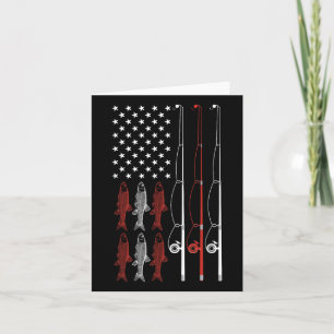 US-Flagge Fischen Shirt Vater Großpa Retro Fang D Karte