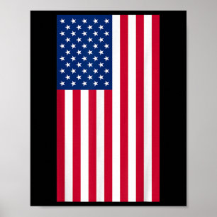 US-Flagge Flag 4. Juli Gedenktag v Poster