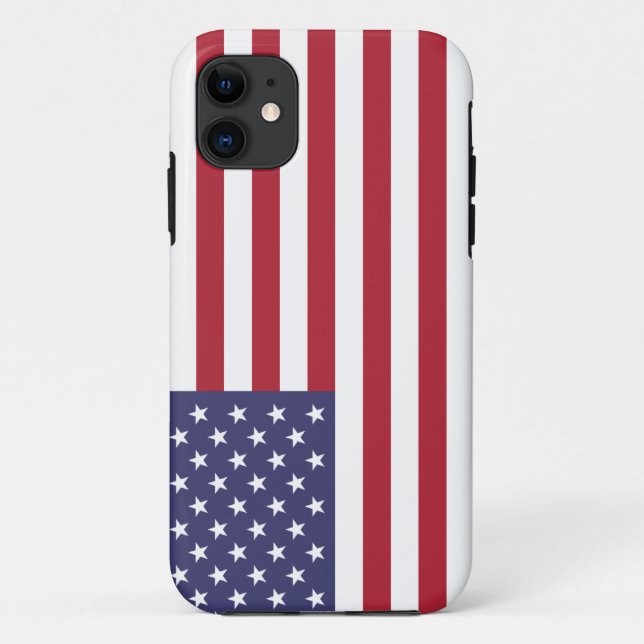 US-Flagge, Flagge der USA, amerikanische Flagge Case-Mate iPhone Hülle (Rückseite)