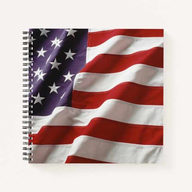 US Flagge - Flagge der USA Notizbuch (Vorderseite)