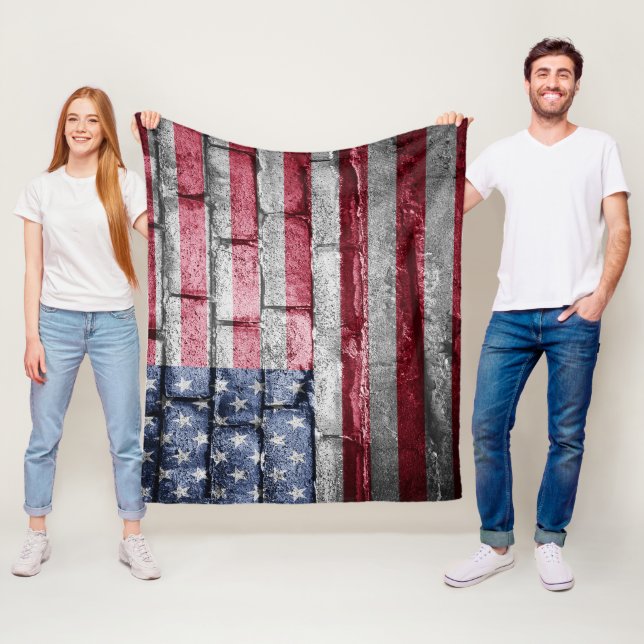 US-Flagge Fleecedecke (Beispiel)