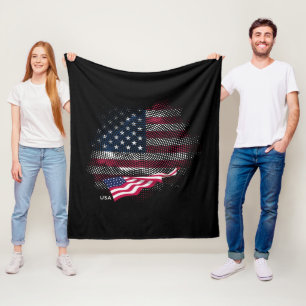 US-Flagge Fleecedecke