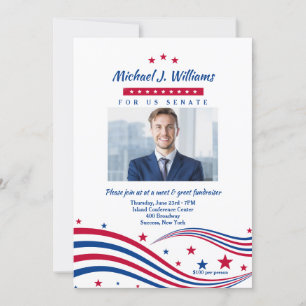 US Flagge Foto Fundraiser Einladung