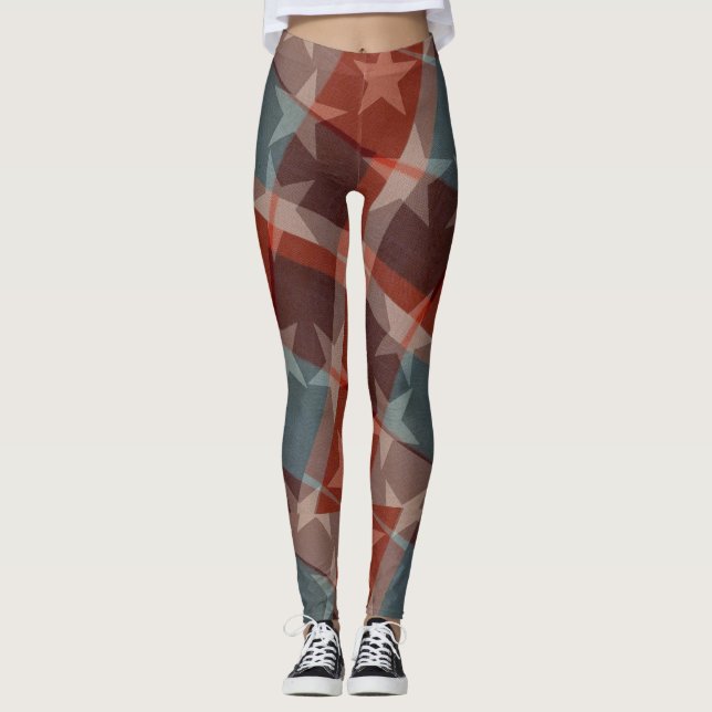 US Flagge Frauen Leggings (Vorderseite)