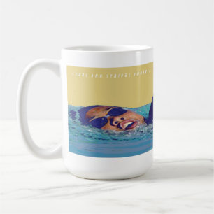 US Flagge-Freistil-Schwimmen-Tasse Tasse