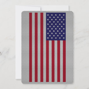US-Flagge für Dekoration im Kohlenstofffaserstil
