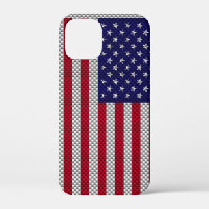 US-Flagge für den Ausdruck "Carbon Fibre Style" Case-Mate iPhone Hülle