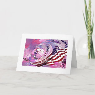 US Flagge für immer Grußkarte Karte