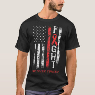US-Flagge für Krankheitskrieger T-Shirt
