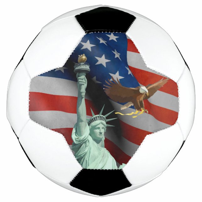 US-Flagge Fußball (Vorderseite)