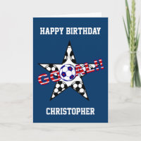 US Flagge Fußball Goal Happy Birthday