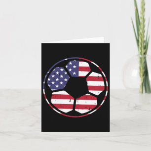 Us Flagge Fußball Ll Vintage Footll 4. Juli Patri Karte