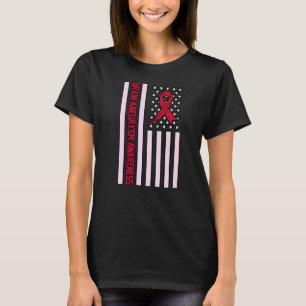 US-Flagge Gehirn Aneurysm-Awareness Month Supporte T-Shirt