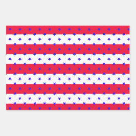 US Flagge Geschenkpapier Set