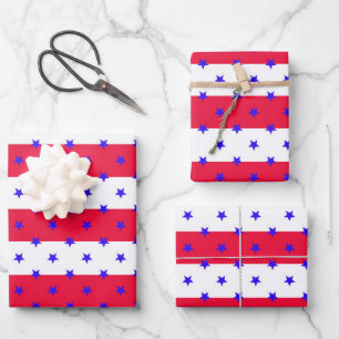 US Flagge Geschenkpapier Set